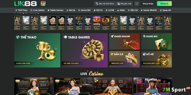 Sảnh cá cược thể thao của đơn vị luôn nằm trong top đầu danh sách trò chơi ăn khách nhất