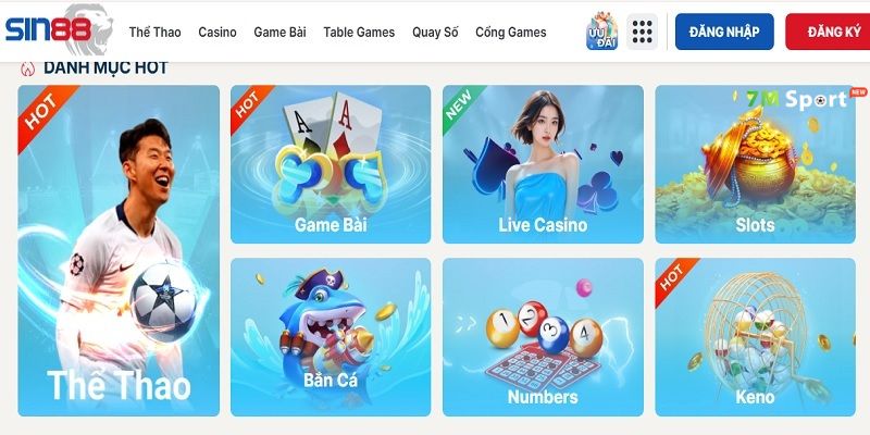 Nhà cái sở hữu kho game đồ sộ